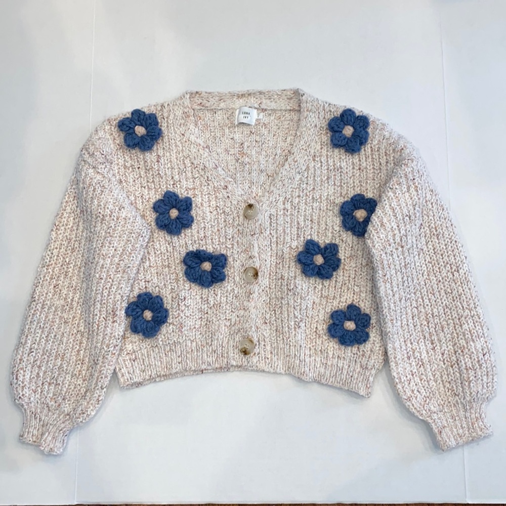 NWT Luna Ivy x Anthropologie Flower Cardigan‎